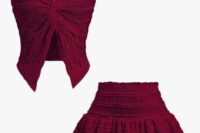 TWO PIECE(skirt and top)
